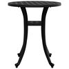 vidaXL Garden Table Black Cast Aluminum Small Durable Garden Table