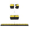 vidaXL Cable Protector Ramps 2 pcs 1 Channel Rubber 39.4 "