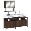 vidaXL Bathroom Furniture Set Brown Oak