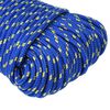 vidaXL Boat Rope Blue 0.12 " 1640.4 ' Polypropylene
