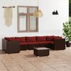 vidaXL Garden Lounge Set Brown
