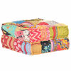 vidaXL Pouffe Multicolor 100% cotton, polyester filling Medium