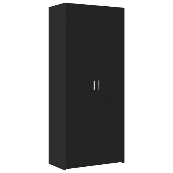 vidaXL Highboard Black 31.5"x16.7"x72.8" Engineered Wood