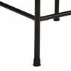 vidaXL Bar Stool Set of 2 Brown and Black Solid rough mango wood, Iron