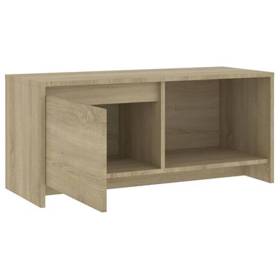 vidaXL TV Stand Sonoma Oak 35.4"x13.8"x15.7" Engineered Wood