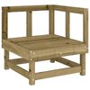 vidaXL Garden Lounge Set Natural Wood Impregnated Pine Wood Medium