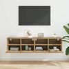 vidaXL TV Wall Cabinets 2 pcs Artisan Oak 23.62 x 11.81 x 11.81 in