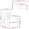 vidaXL Electric Massage Recliner Chair Gray Faux Leather
