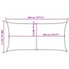 vidaXL Sun Shade Sail Light Grey 13.1x6.6' 100% Polyester Oxford