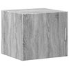 vidaXL Wall Cabinet Gray Sonoma Engineered Wood Compact Wall Cabinet