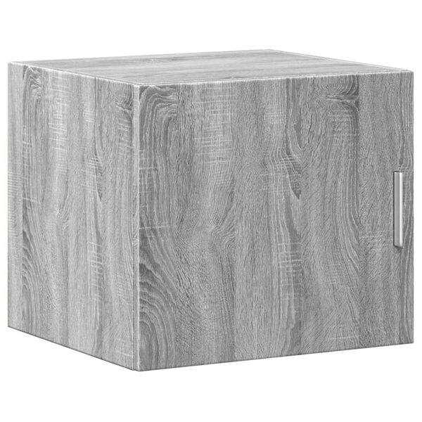 vidaXL Wall Cabinet Gray Sonoma Engineered Wood Compact Wall Cabinet
