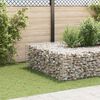 vidaXL Gabion Raised Bed Silver Steel wire 23.6 in