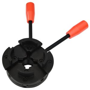 vidaXL 4 Jaw Wood Chuck with M33 Connection Steel 3.94 "