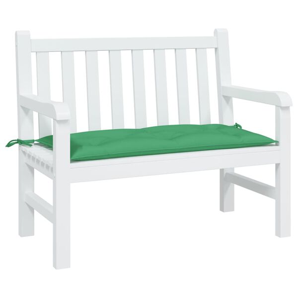 vidaXL Patio Bench Cushion Green 43.3x19.7x2.8" Oxford Fabric