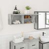 vidaXL Bathroom Wall Cabinet Concrete grey Engineered wood Medium