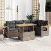 vidaXL Garden Sofa Set Grey