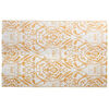 vidaXL Outdoor Carpet Orange and white Polypropylene (PP) Medium Pattern