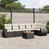 vidaXL Garden Sofa Set Black