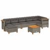 vidaXL Garden Sofa Set Grey