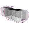 vidaXL Chicken Cage Anthracite Galvanized steel Large Chicken Cage