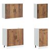 vidaXL Kitchen Cabinet Set Old wood Engineered wood 7 Piece Set