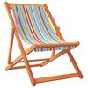 vidaXL Folding Beach Chair Set of 2 Multicolour