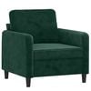 vidaXL Sofa Set Dark Green Velvet, Metal Large Seats Many Sofa Set
