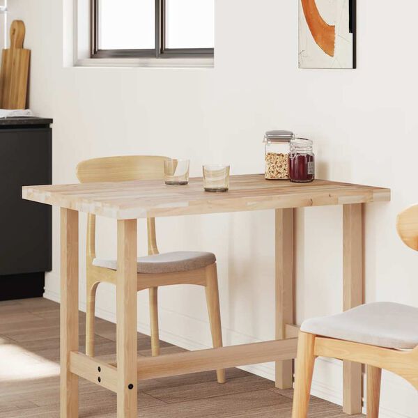 vidaXL Table Top Natural Wood Solid Acacia Wood 31.5 x 27.6 in Table Top