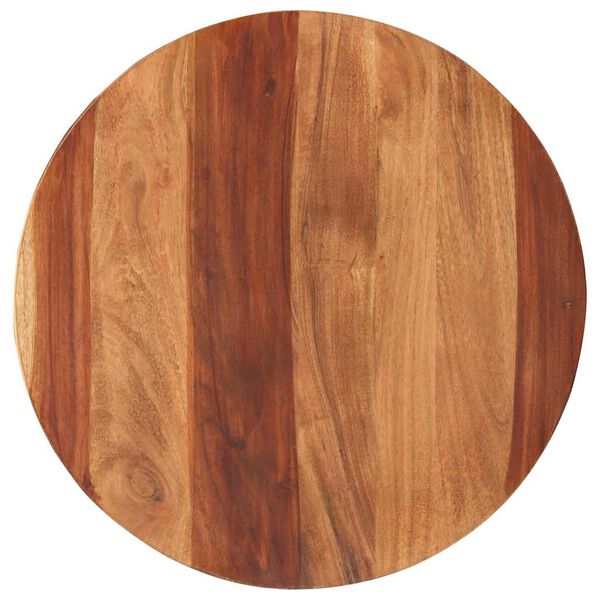 vidaXL Table Top Solid Wood Acacia Round 0.98 - 1.06 " 19.7 "