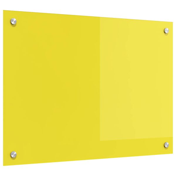 vidaXL Kitchen Backsplash Yellow 27.56 x 19.69 x 0.24 in