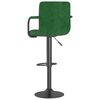 vidaXL Bar Stool Set of 2 Dark Green