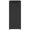 vidaXL Shoe Cabinet Black 11.8x13.8x27.6" Engineered Wood
