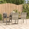 vidaXL Garden Dining Set Grey, Dark Grey