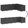 vidaXL Garden Planter Black Polypropylene Large Modular Garden Planter