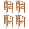 vidaXL Garden Dining Set Teak Solid Teak wood Sturdy Garden Dining Set