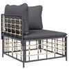 vidaXL Garden Lounge Set Anthracite, Dark Gray
