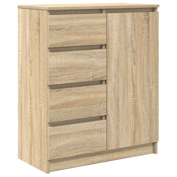 vidaXL Sideboard Sonoma Oak Engineered Wood Medium Sideboard