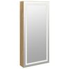 vidaXL Mirror Jewelry Cabinet White