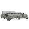vidaXL Bed Frame Grey Sonoma Engineered Wood, Metal Super King