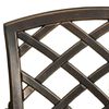 vidaXL Bistro Set Bronze Cast Aluminum Standard Decorative Inlays