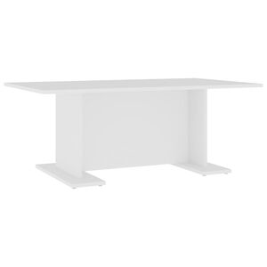 vidaXL Coffee Table White Engineered wood 40.7 x 23.6 x 15.7 in Modern