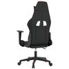 vidaXL Gaming Chair Black and Wine Red Faux Leather