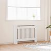 vidaXL White MDF Radiator Cover Heating Cabinet 44.1"