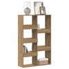 vidaXL Bookcase Artisan Oak Engineered Wood 51.2 x 15.7 x 62.9 in