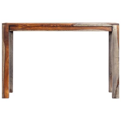 vidaXL Dining Table Gray 46.5"x23.6"x29.9" Solid Sheesham Wood