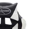 vidaXL Racing Chair White and Black