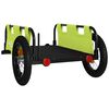 vidaXL Bike Trailer Green Oxford Fabric and Iron
