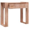 vidaXL Console Table Teak Solid Teak Wood 35.4 in Console Table