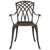 vidaXL Garden Dining Set 5 pcs Bronze 35.4" x 35.4" x 29.5