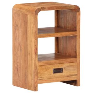 vidaXL Bedside Table Honey Solid Acacia Wood Medium